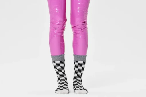 Damen Happy Socks Filled Optic Sock