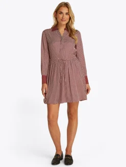 Damen Tommy Hilfiger Fit-and-Flare-Minikleid mit Bindeband