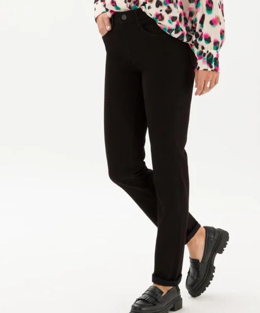 Damen Brax Five-Pocket-Hose in Baumwollsatin