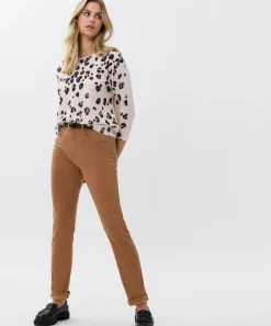 Damen Brax Five-Pocket-Hose in Baumwollsatin