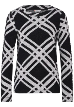 Damen Street One Flauschiges Langarmshirt
