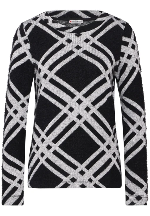 Damen Street One Flauschiges Langarmshirt