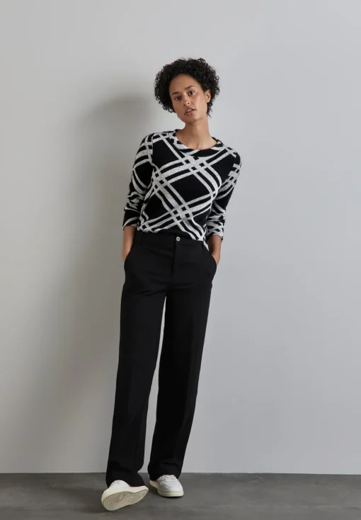 Damen Street One Flauschiges Langarmshirt