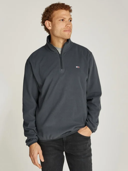 Herren Tommy Jeans Fleece Troyer