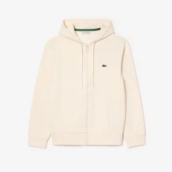 Herren Lacoste Fleece-Hoodie mit Reißverschluss