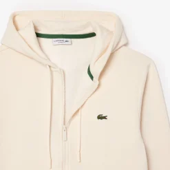 Herren Lacoste Fleece-Hoodie mit Reißverschluss