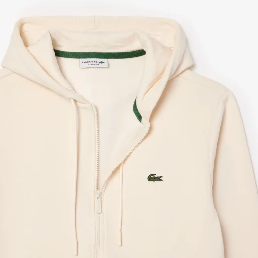 Herren Lacoste Fleece-Hoodie mit Reißverschluss