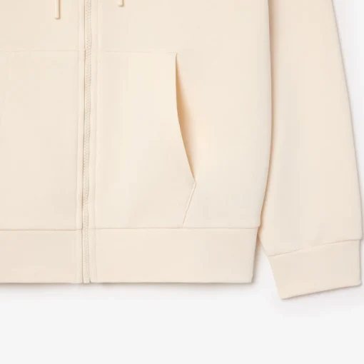 Herren Lacoste Fleece-Hoodie mit Reißverschluss