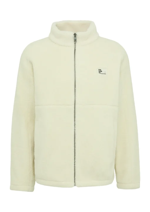 Herren QS Fleecejacke aus Teddy-Plüsch