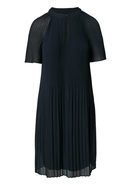 Damen Comma Fließendes Plissee-Kleid aus Chiffon
