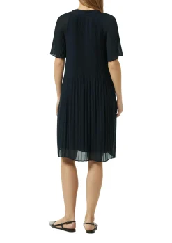 Damen Comma Fließendes Plissee-Kleid aus Chiffon
