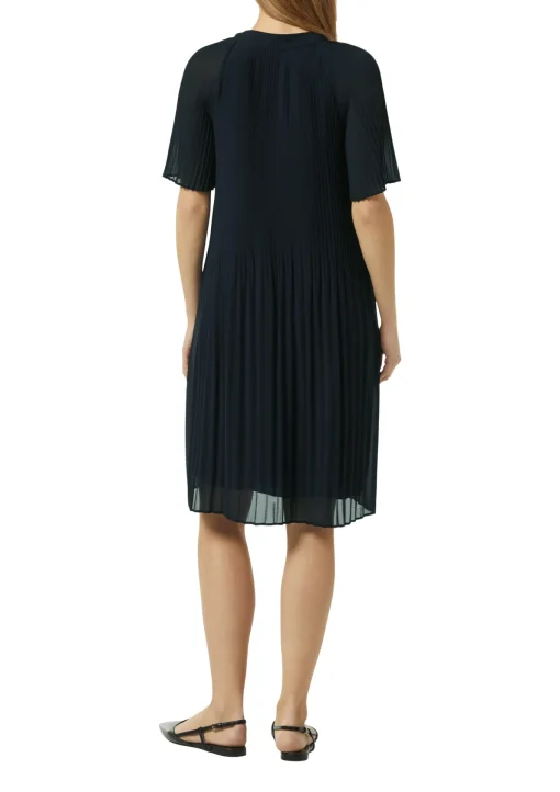 Damen Comma Fließendes Plissee-Kleid aus Chiffon