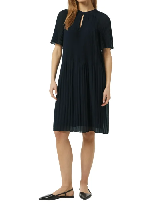 Damen Comma Fließendes Plissee-Kleid aus Chiffon