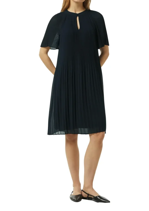 Damen Comma Fließendes Plissee-Kleid aus Chiffon