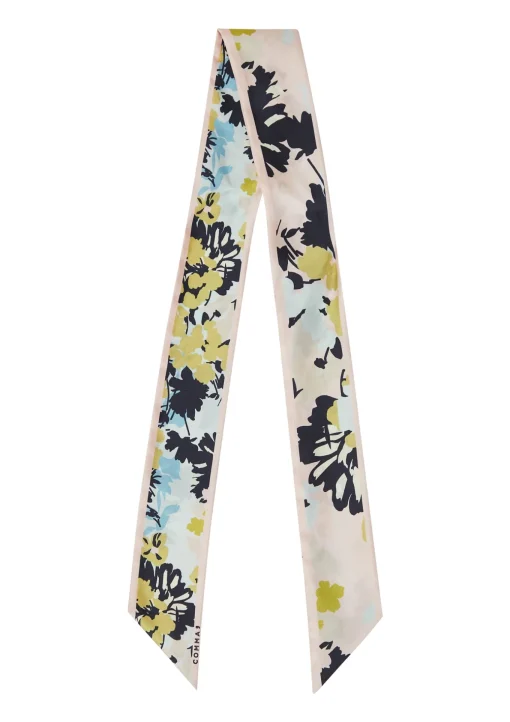 Damen Comma Floral gemustertes Halstuch aus Seide