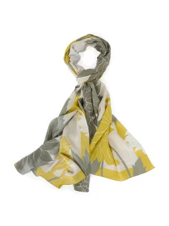 Damen Marc Cain Floraler Schal mit Lurex-Details