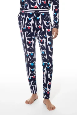 Damen Mey Flower Jungle Hose lang