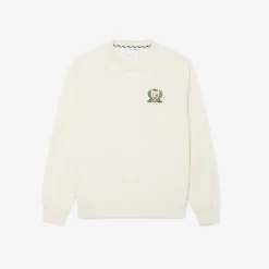Herren Lacoste Französisches Sweatshirt mit gesticktem Badge
