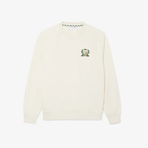 Herren Lacoste Französisches Sweatshirt mit gesticktem Badge