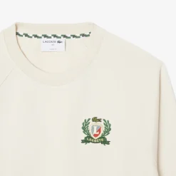 Herren Lacoste Französisches Sweatshirt mit gesticktem Badge