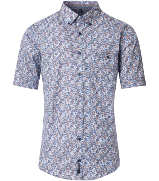 Herren Casa Moda Freizeithemd Kurzarm