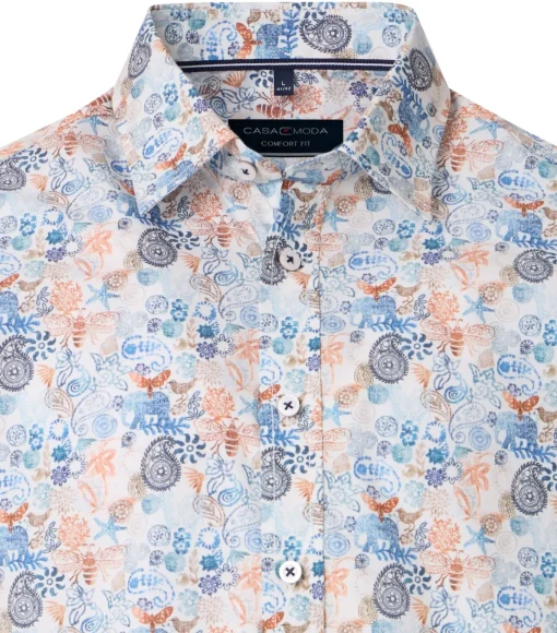Herren Casa Moda Freizeithemd Kurzarm
