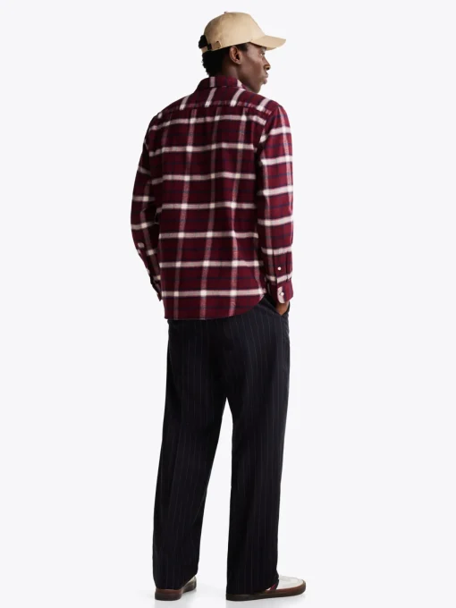 Herren Tommy Hilfiger Gebürstetes Regular Fit Hemd mit Shadow-Karos