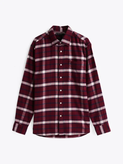 Herren Tommy Hilfiger Gebürstetes Regular Fit Hemd mit Shadow-Karos