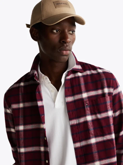 Herren Tommy Hilfiger Gebürstetes Regular Fit Hemd mit Shadow-Karos