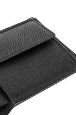 Herren Boss GELDBÖRSE AUS ITALIENISCHEM LEDER MIT SILBERFARBENER LOGO-APPLIKATION GalleryA_4 cc coin