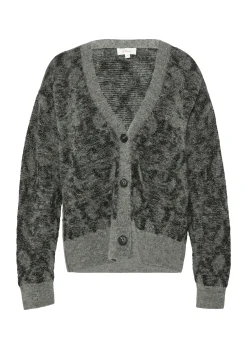 Damen s.Oliver Gemusterter Cardigan mit Glitzergarn