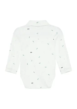 Kinder s.Oliver Gemusterter Shirtbody mit abnehmbarer Fliege