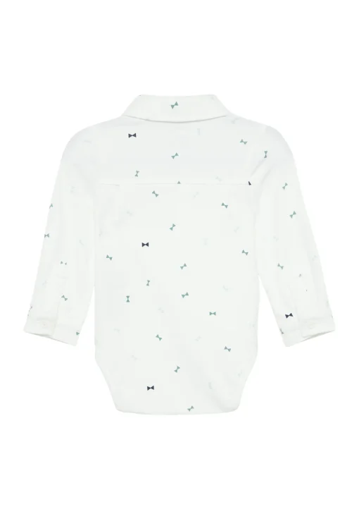 Kinder s.Oliver Gemusterter Shirtbody mit abnehmbarer Fliege