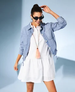 Damen Tom Tailor Denim Gemustertes Shirtkleid