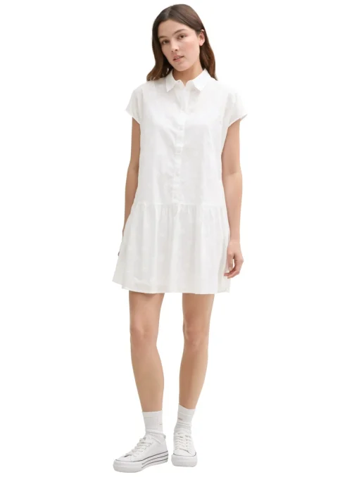 Damen Tom Tailor Denim Gemustertes Shirtkleid