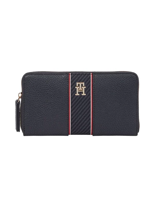 Damen Tommy Hilfiger Genarbte Reißverschluss-Brieftasche