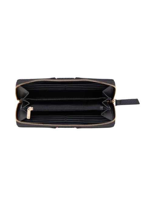 Damen Tommy Hilfiger Genarbte Reißverschluss-Brieftasche