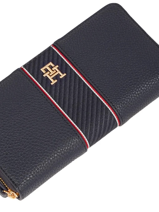 Damen Tommy Hilfiger Genarbte Reißverschluss-Brieftasche
