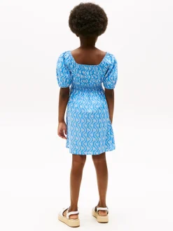 Kinder Tommy Hilfiger Gesmoktes Kleid mit Blumen-Print