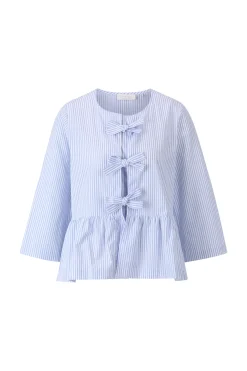 Damen Rich & Royal Gestreifte Bluse mit Schleife