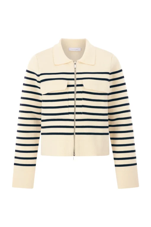 Damen Rich & Royal Gestreifte Strickjacke