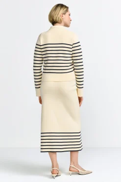 Damen Rich & Royal Gestreifte Strickjacke