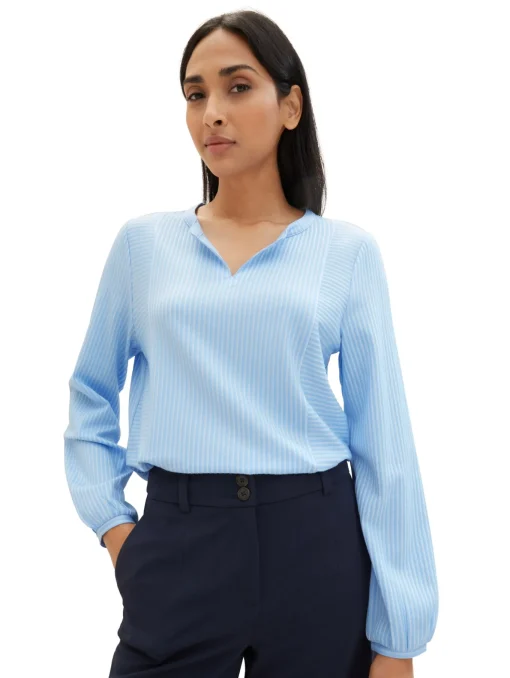 Damen Tom Tailor Gestreifte T-Shirt-Bluse