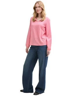 Damen Tom Tailor Gestreifte T-Shirt-Bluse