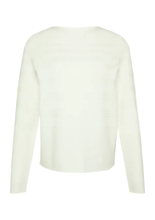 Damen s.Oliver BLACK LABEL Gestreifter Feinstrickpullover aus Viskosemix