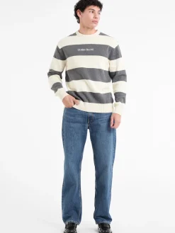 Herren GUESS JEANS Gestreifter Pullover