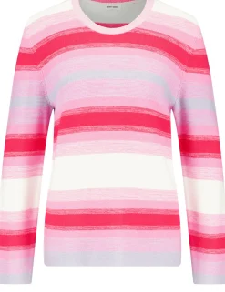 Damen Gerry Weber Collection Gestreifter Strickpullover mit Wollanteil