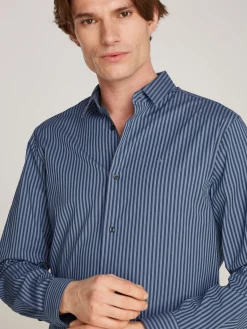 Herren Calvin Klein Gestreiftes Hemd