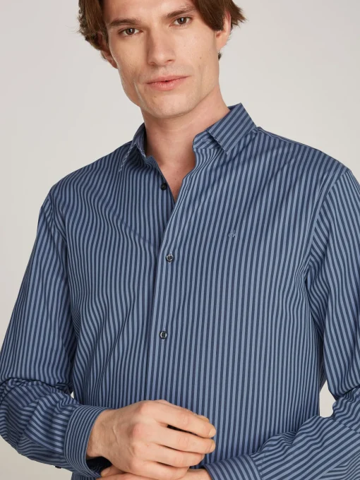 Herren Calvin Klein Gestreiftes Hemd