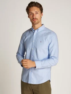 Herren Tommy Hilfiger Gestreiftes Regular Fit Hemd